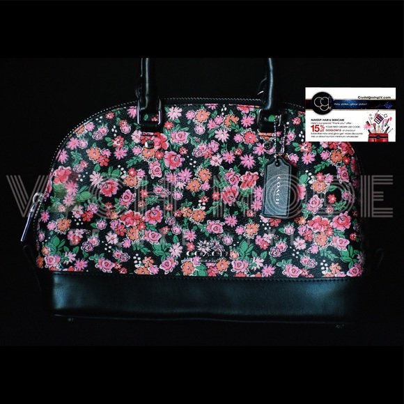 COACH Sierra Satchel In Posey Cluster Floral Print - Picture 3 of 7